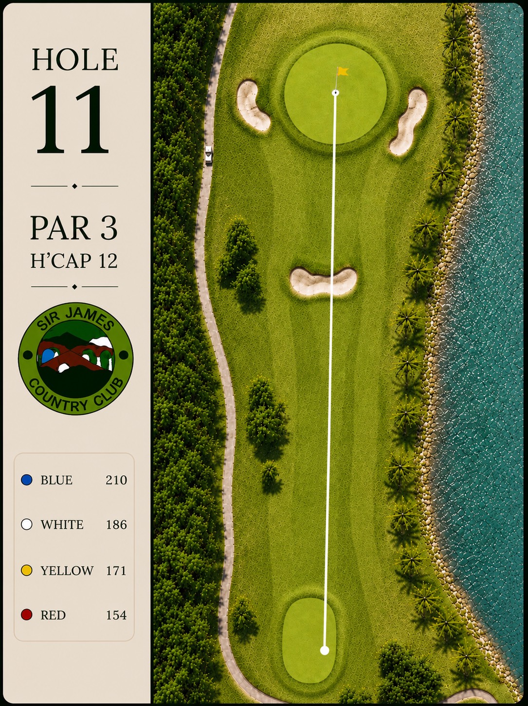 Hole 11 course card