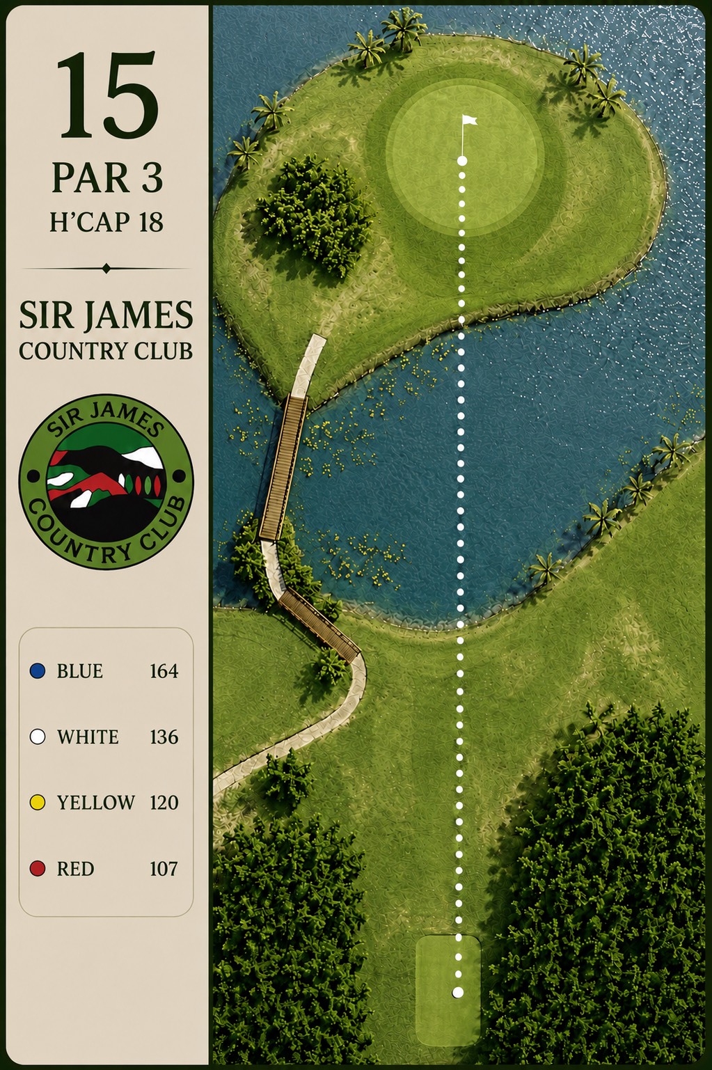 Hole 15 course card