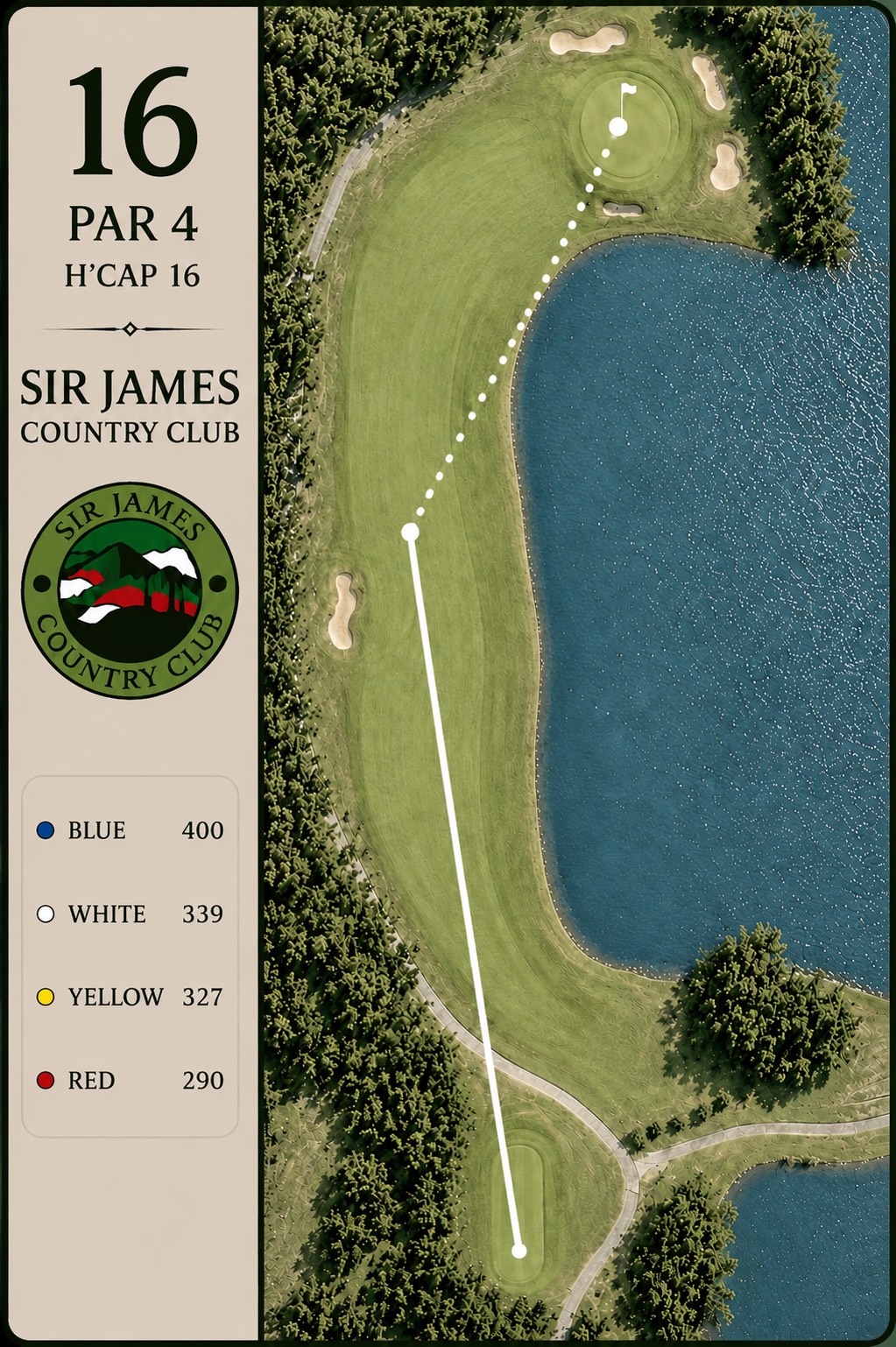 Hole 16 course card