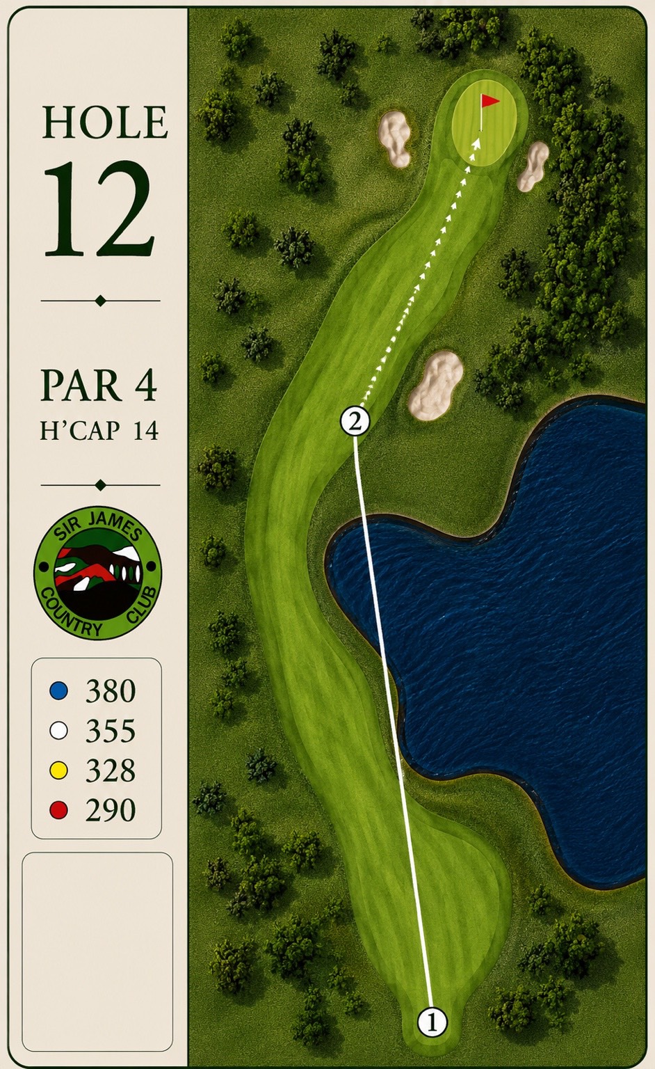 Hole 12 course card