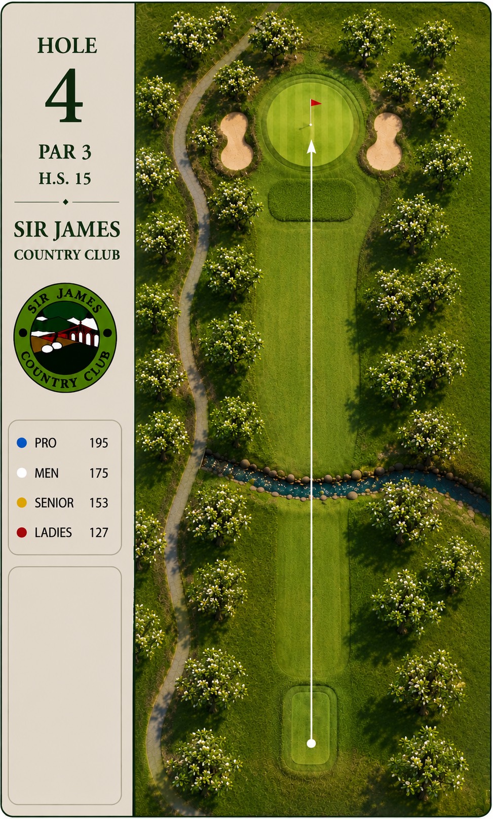 Hole 4 course card