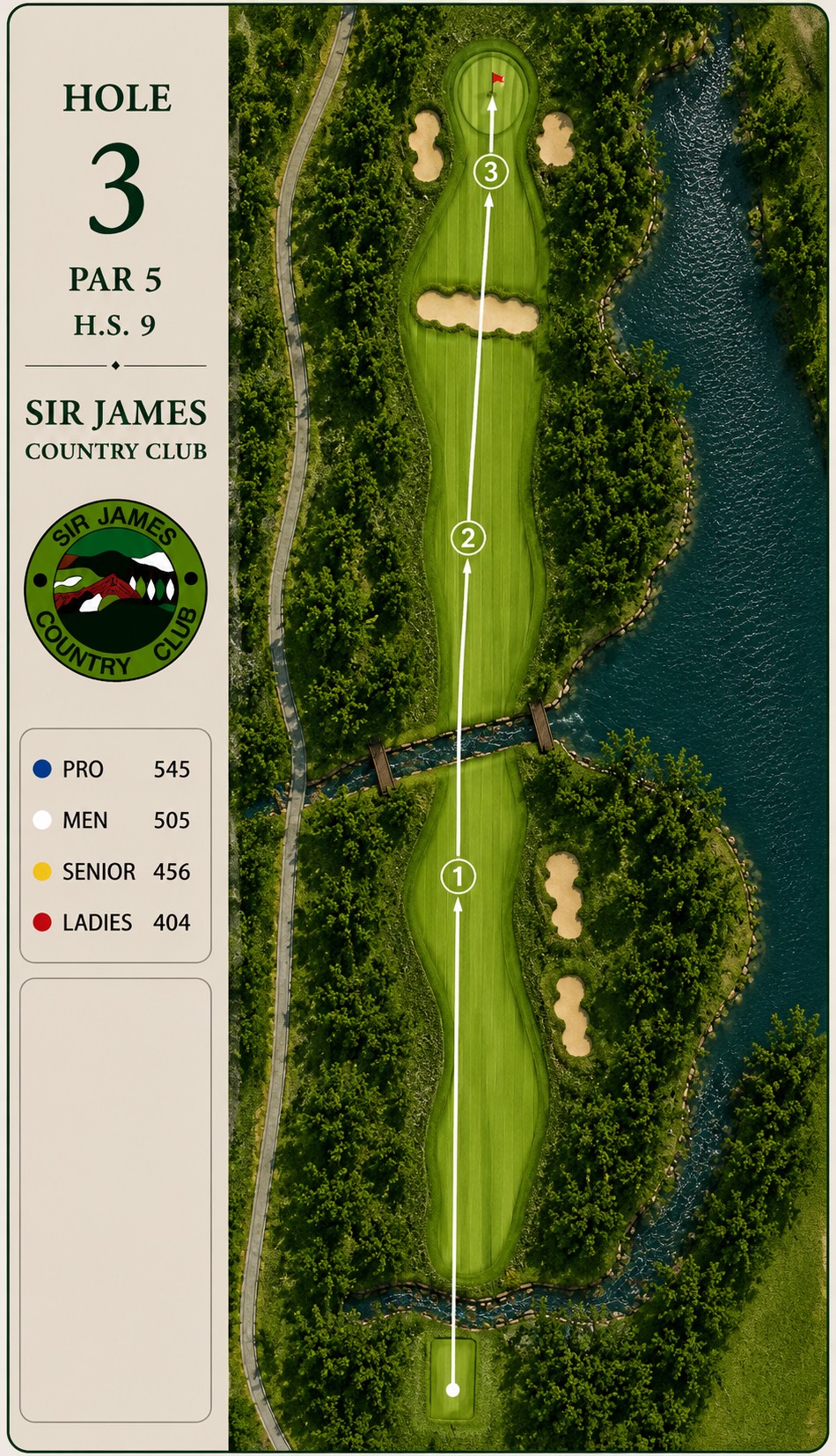 Hole 3 course card