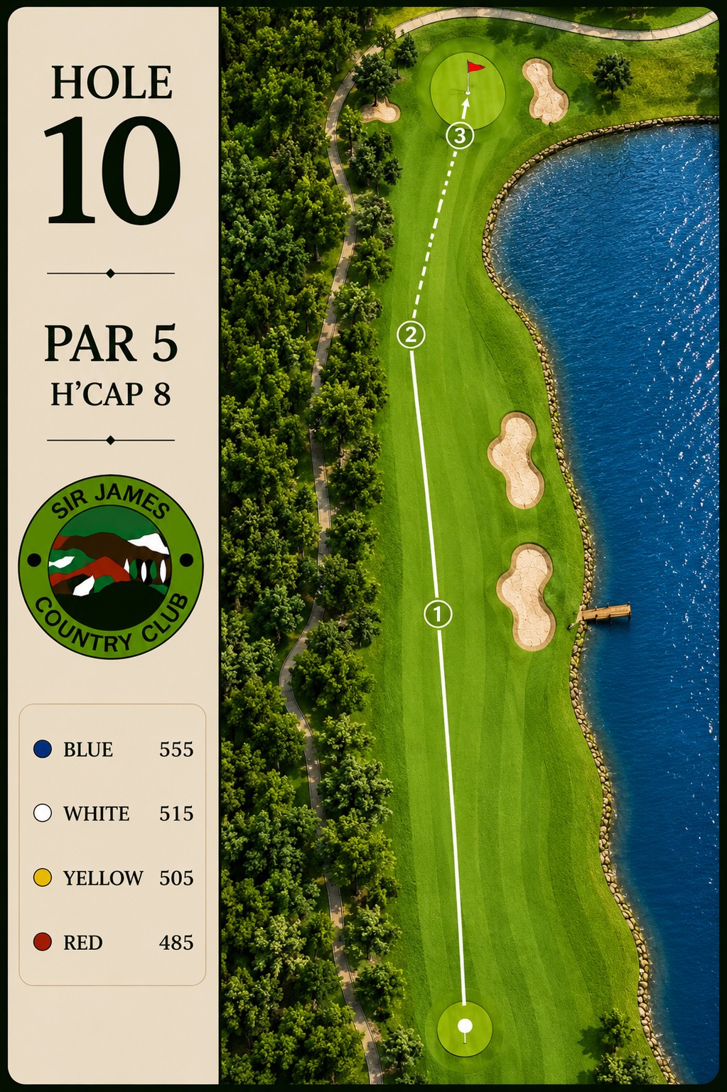 Hole 10 course card