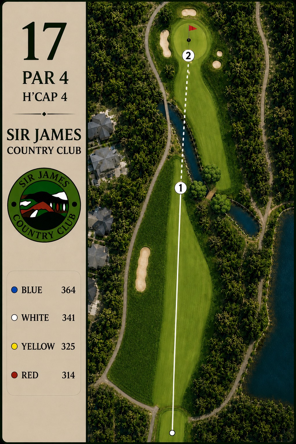 Hole 17 course card